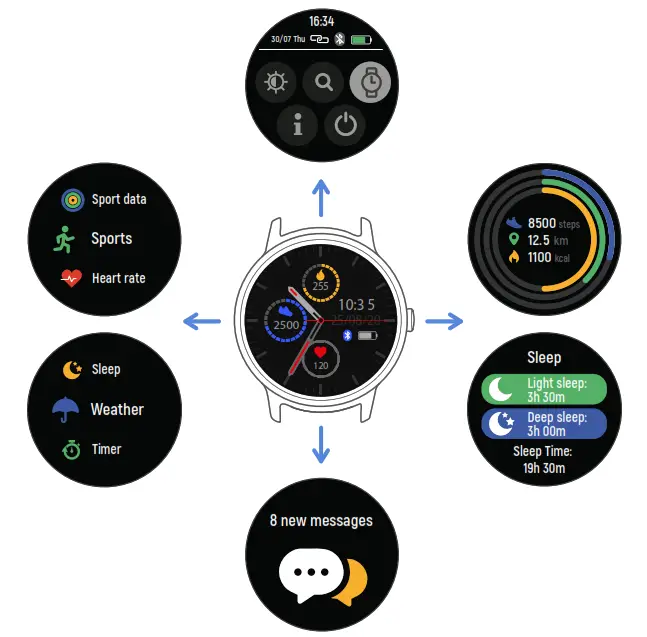 foreVive 2 SB-330 Smartwatch - navigation