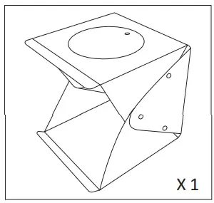 anko 43076918 Studio Tent Box - Product components
