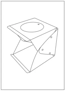 anko 43076918 Studio Tent Box - Unfolding steps 2