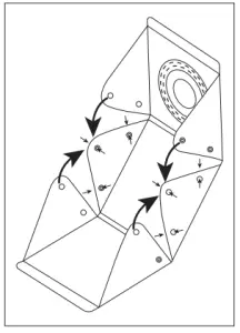 anko 43076918 Studio Tent Box - Unfolding steps