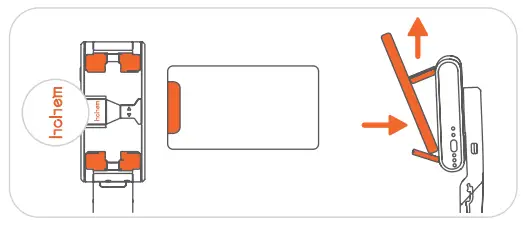 hohem iSteady Q Selfie Tripod with 1 Axis Remote Stabilizer - Phone Mounting