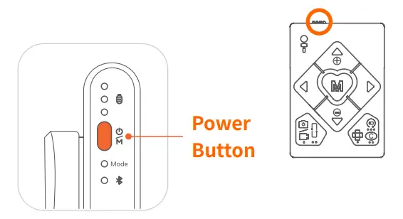 hohem iSteady Q Selfie Tripod with 1 Axis Remote Stabilizer - Powering On