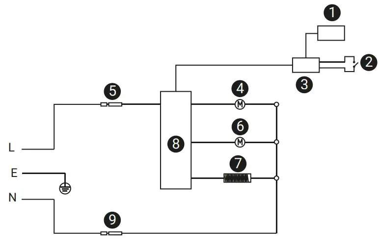 Xiaomi MAF01 Smart Air Fryer - Electrical Diagram
