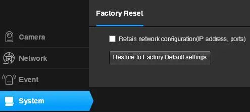 Factory Reset