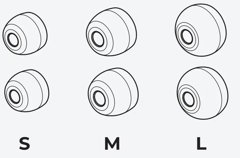 RAYCON E85 Ultra The Work Earbuds - GEL TIPS 1