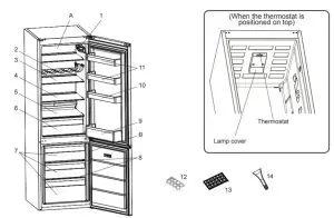 SHARP SJ-BB04DTXWF Fridge Freezer - FRIDGE FREEZER