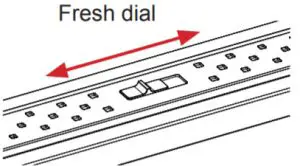 SHARP SJ-BB04DTXWF Fridge Freezer - Fresh dial 1