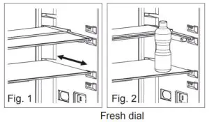 SHARP SJ-BB04DTXWF Fridge Freezer - Fresh dial