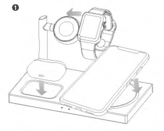 POWERQI FD14 3-in-1 Wireless Charging Station fig3