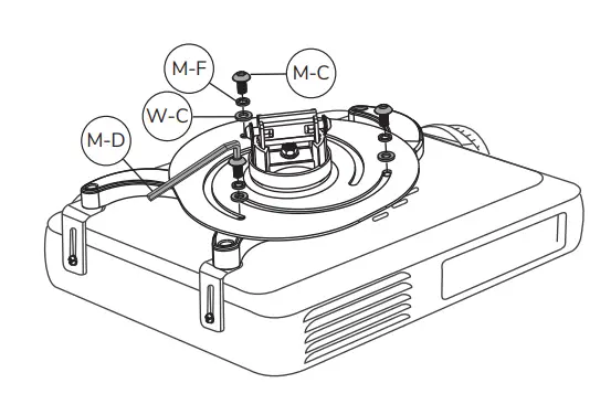 Neomounts BEAMER C80WHITE Projector - fig 10