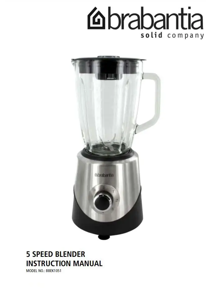 brabantia 5 Speed Blender 2