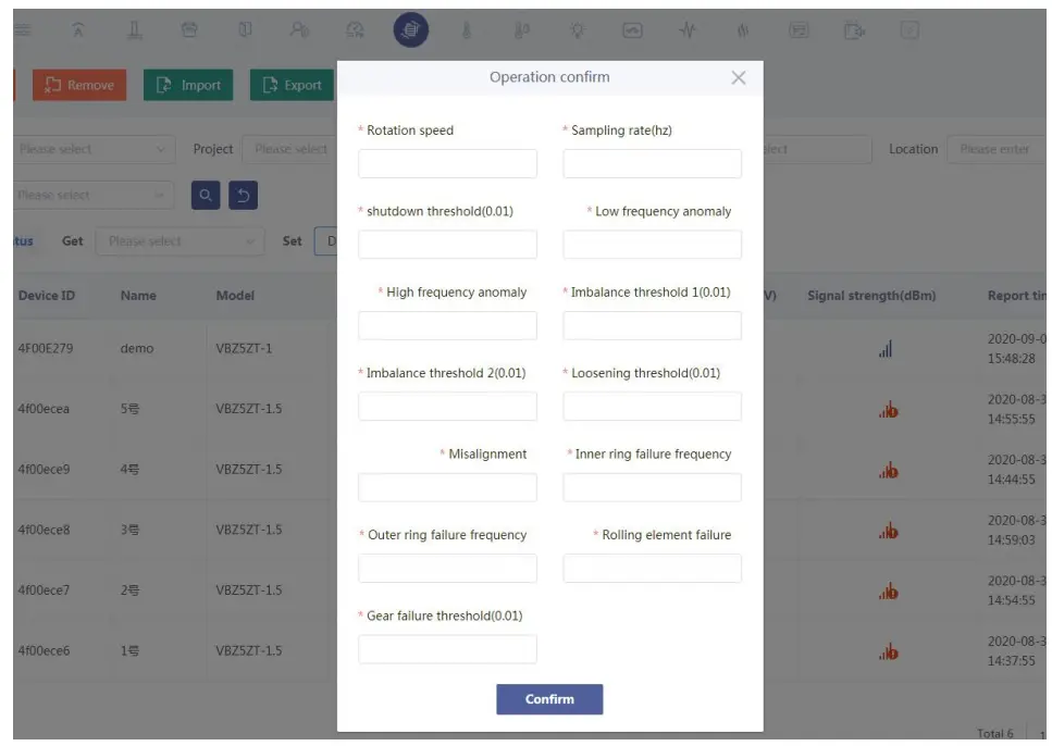 ZiFiSense VTD01 ZETA Edge AI Vibration Sensor - app 4