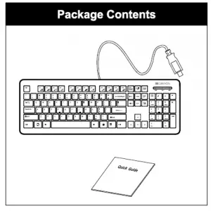 Canyon USB standard keyboard Instruction Manual