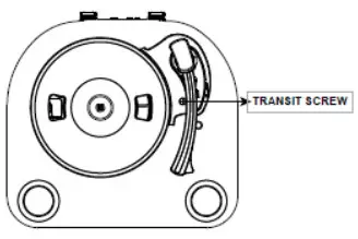 Lenco LS-40 Turntable with Built-In Speakers - screwdriver
