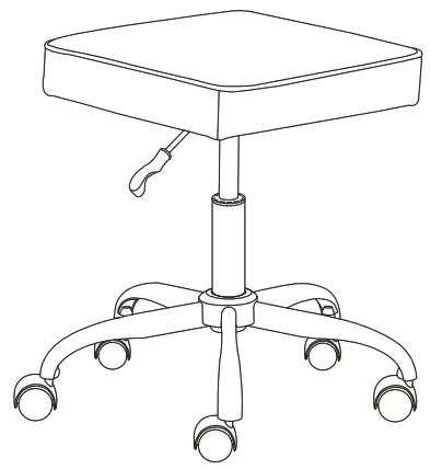 MAINSTAYS Adjustable Rolling Stool-