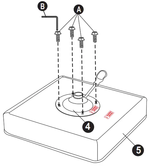 MAINSTAYS Adjustable Rolling Stool - Align Seat Plate