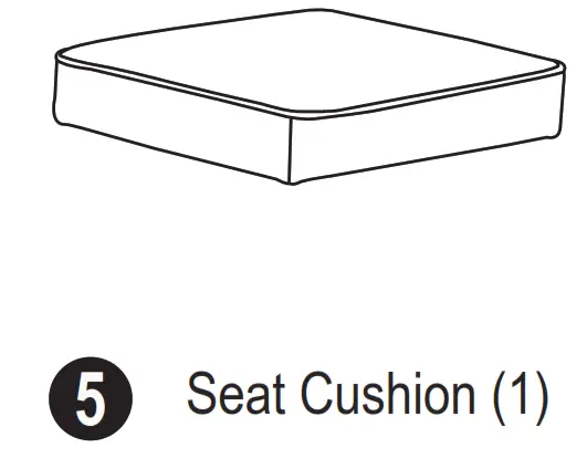 MAINSTAYS Adjustable Rolling Stool - Included Parts-2
