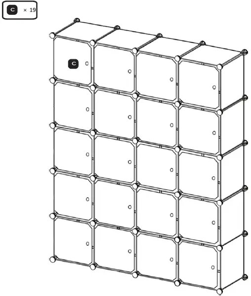 COSTWAY-HW61411-Cube-Storage-Organizer-fig 10