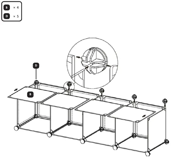 COSTWAY-HW61411-Cube-Storage-Organizer-fig 5