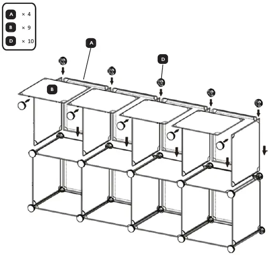 COSTWAY-HW61411-Cube-Storage-Organizer-fig 7
