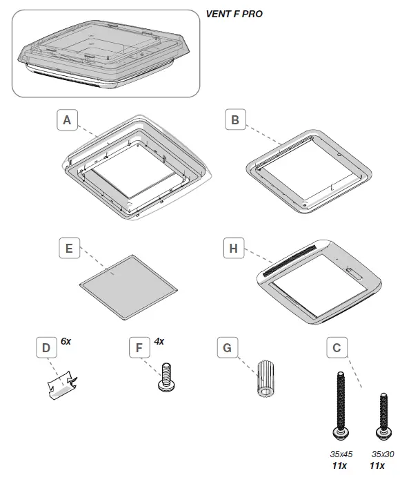 FIAMMA Vent F Pro Roof Light 1