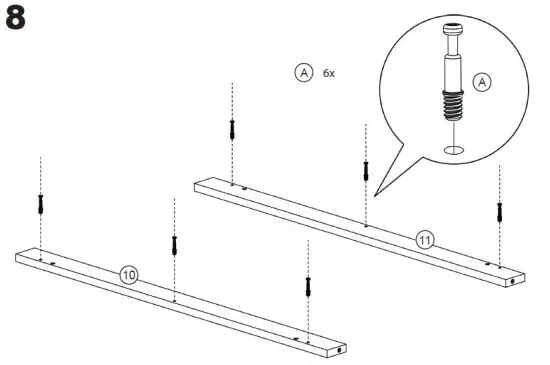 BELLEZE 014-HG-40747-B Bonelli 50 Inch Executive Desk with Hutch Instruction 14