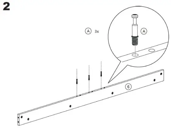 BELLEZE 014-HG-40747-B Bonelli 50 Inch Executive Desk with Hutch Instruction 8