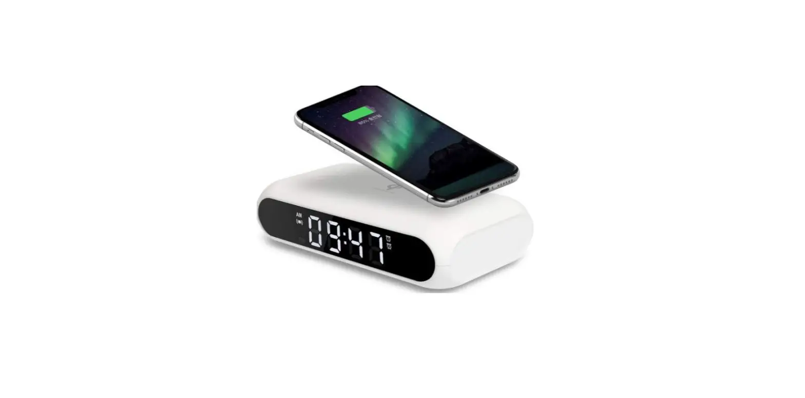 Mooas Mc-w3r Qi Wireless Charging Slim Mirror Table Clock User Manual