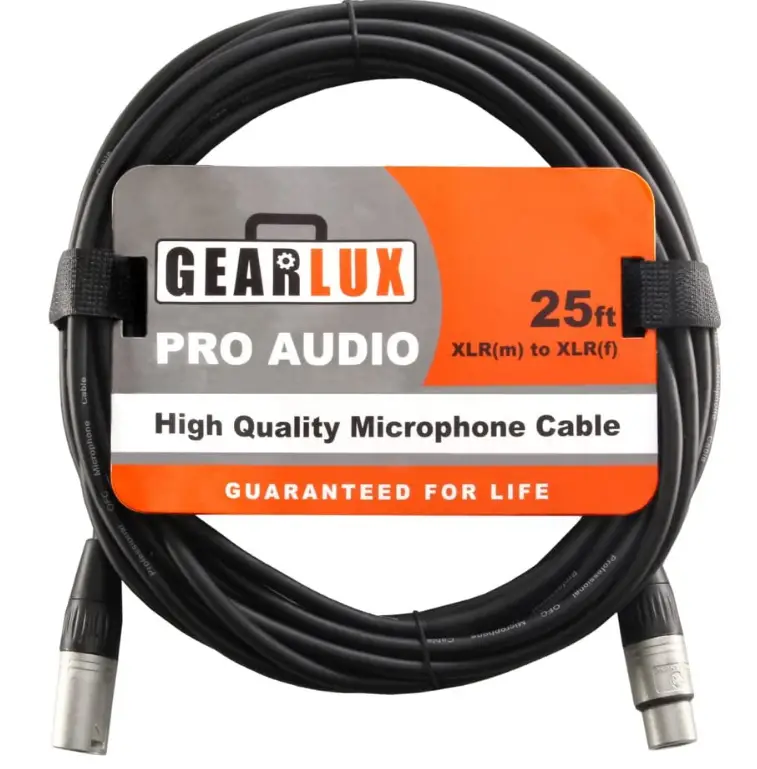 Gearlux-XLR-Microphone-Cable-Male-to-Female-25-Ft-Fully-Balanced-Premium-Mic-Cable-logo