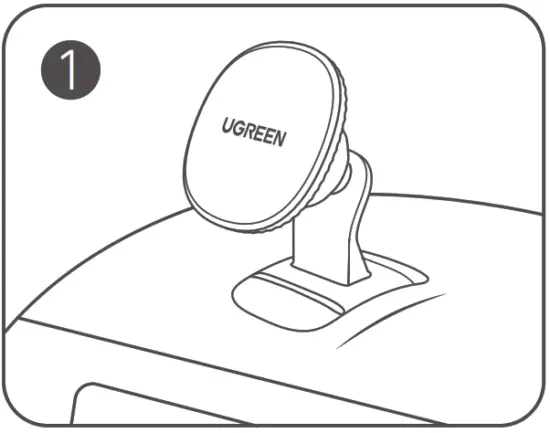 UGREEN LP292 Magnetic Phone Holder for Car - Fig