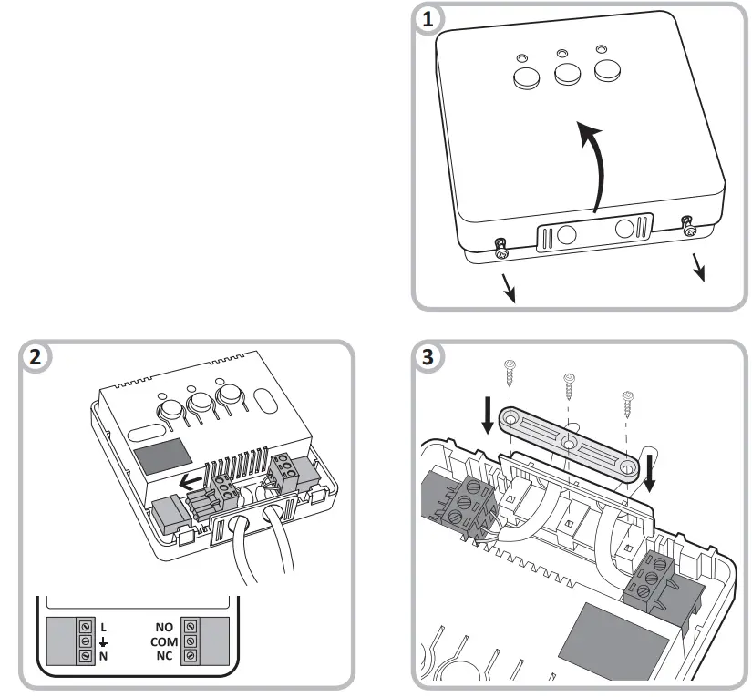AURATON Aquila SET Wireless Thermostat User Manual - Connecting the wires AURATON Fornax