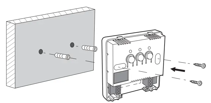 AURATON Aquila SET Wireless Thermostat User Manual - Mounting AURATON Fornax to the wall