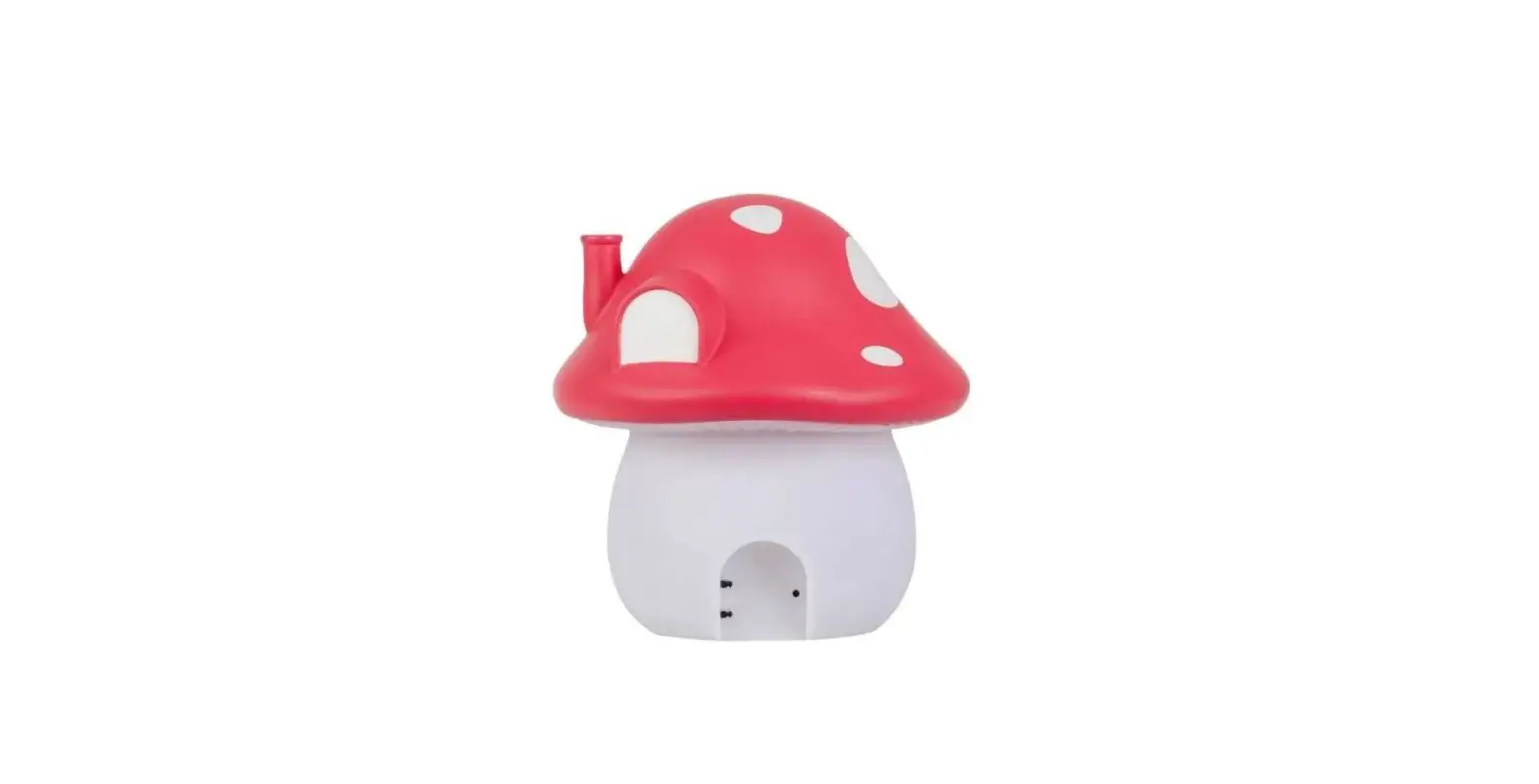 Little Lovely Mushroom Red House Night Light User Manual