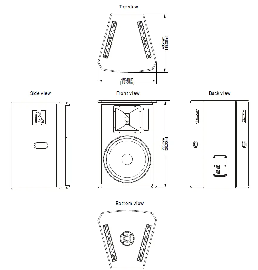 Beta-Three-MU8-Two-Way-Full-Range-Passive-Speaker-FIG-4