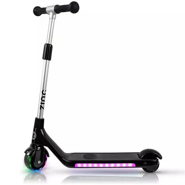 ZINC ZC07288 Beam Light Up Electric Black Scooter