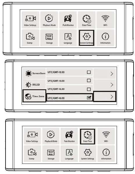 AZDOME-M550-Dash-Cam-3-Channel-Built-in-WiFi-GPS-With-64GB-Card-Front-Inside-fig-16
