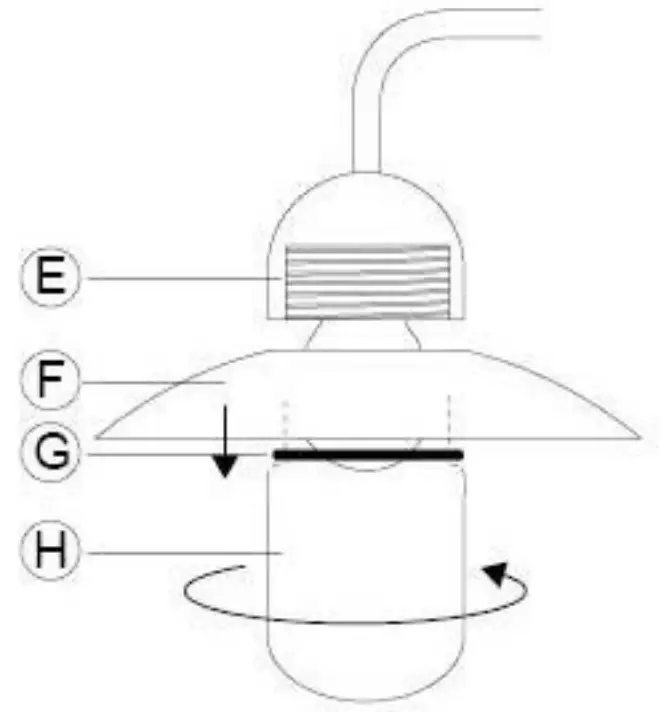 B Q Station Outdoor Circular Hanging Wall Light Stainless Steel - fig3