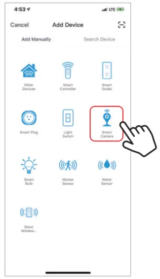 Brookstone BK WIFICAM 2 Smart Camera - ADD DEVICE