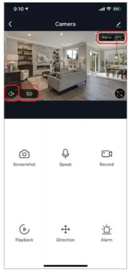 Brookstone BK WIFICAM 2 Smart Camera - Hub controls