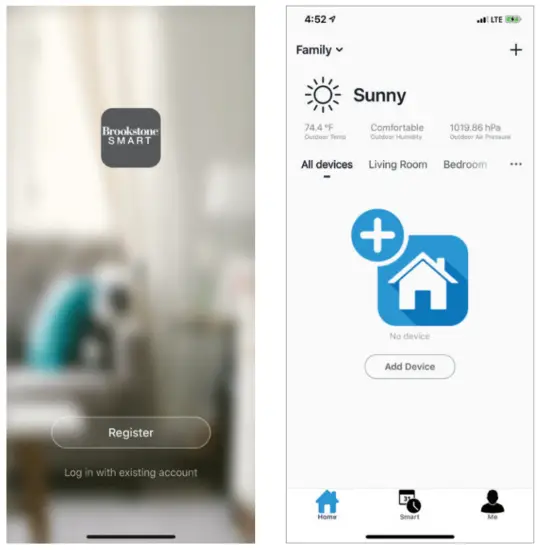 Brookstone BK WIFICAM 2 Smart Camera - LOGIN