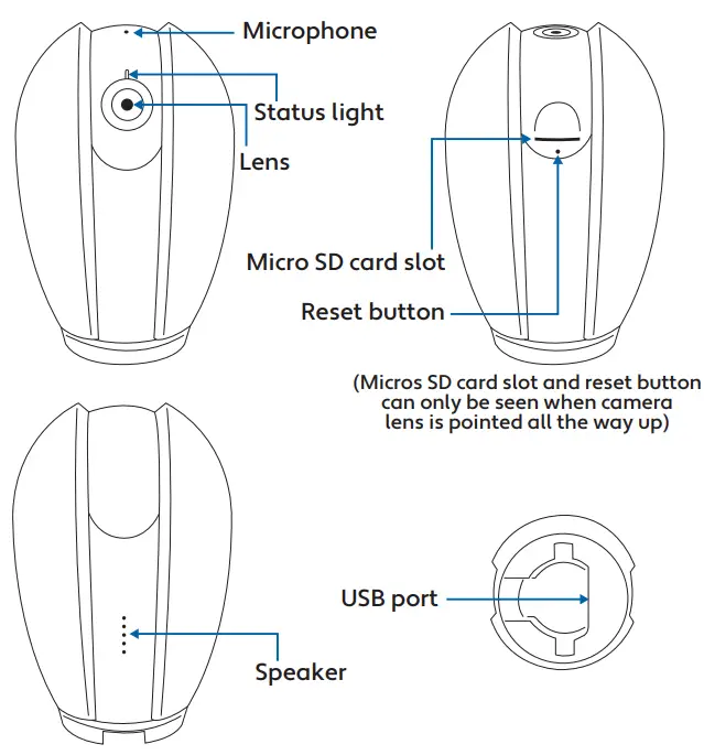 Brookstone BK WIFICAM 2 Smart Camera - fig