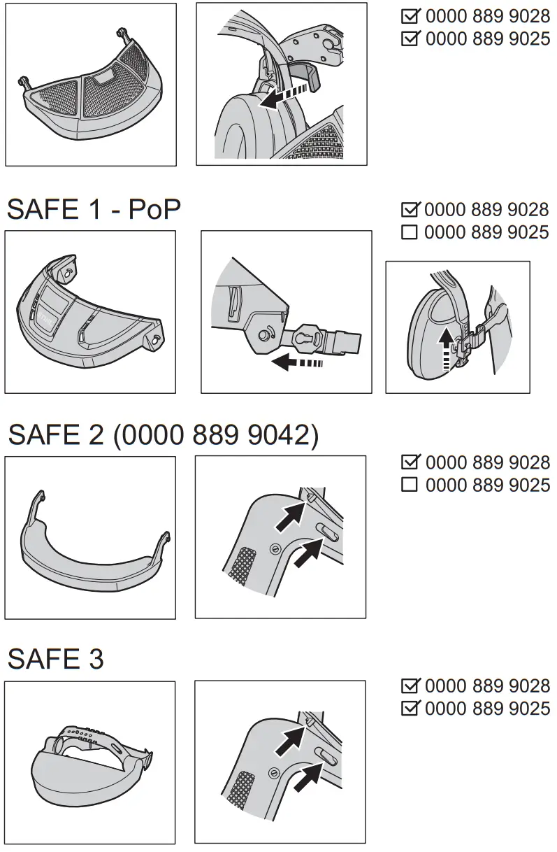 STIHL S2H Mesh Shield with Earmuffs 1