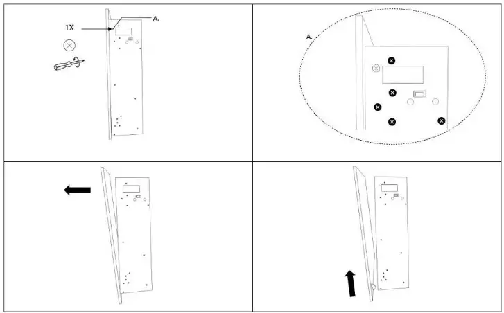 XARALYN Trivero 90 Manual Electric Fireplace - Product Overview 1
