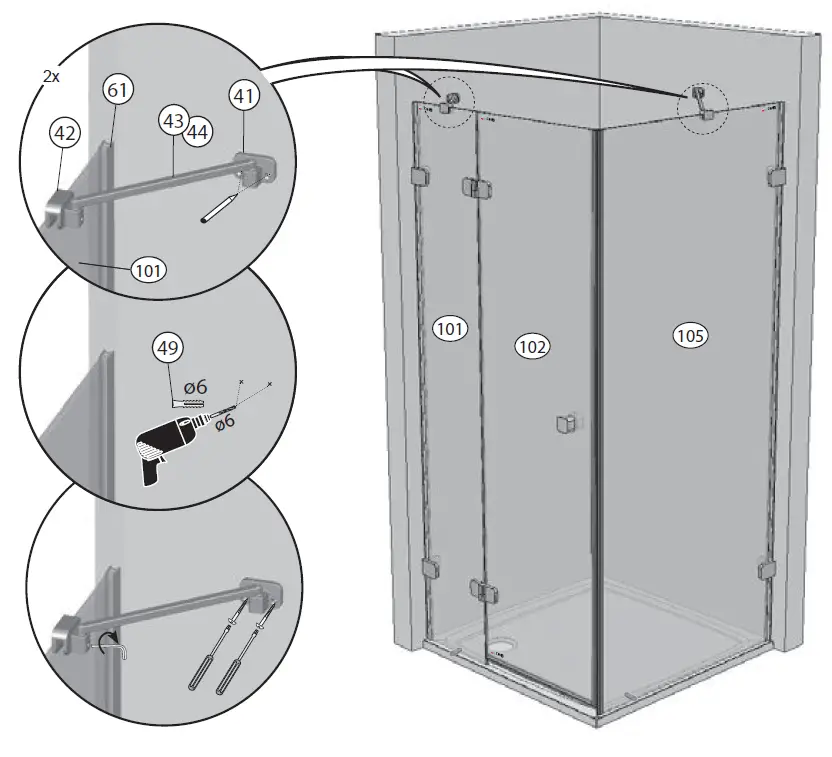RAVAK-0ULG7A00Z1-BRILLIANT-Shower-Enclosure-13