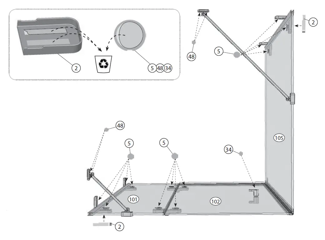 RAVAK-0ULG7A00Z1-BRILLIANT-Shower-Enclosure-15