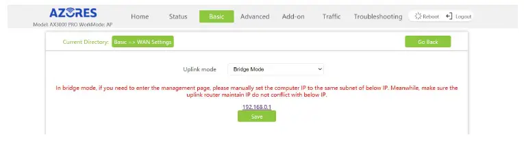 AZORES AX3000 PRO WiFi-6 Wireless Router fig 14