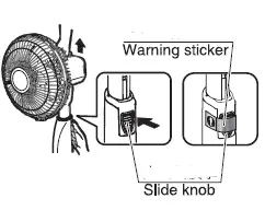 MITSUBISHI ELECTRIC D12-GR Electric Desk Fan fig 7