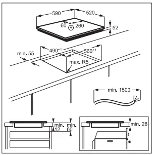 zANUSSI ZITN641K Hob 3
