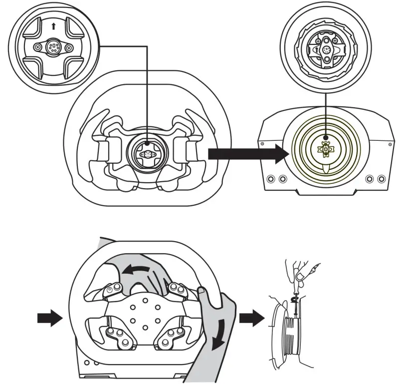 THRUSTMASTER TS-XW Racer Sparco P310 Competition Mod Racing Wheel 6