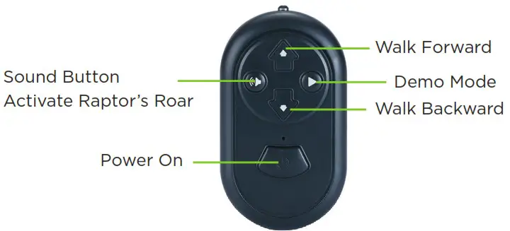 Odyssey Toys Rapid Raptor Blue Velociraptor Remote Control - REMOTE 2